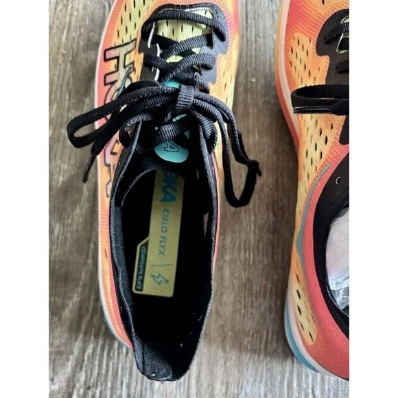Hoka One Unisex Cielo FLYX Black Hulu Running Sneaker Shoes W 10 M 8.5 NWOT - Picture 8 of 9